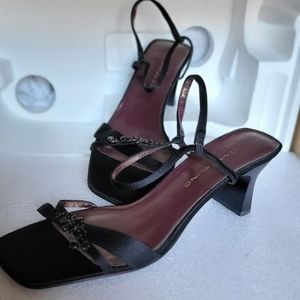 Bandolino black low heeled sandals size 8